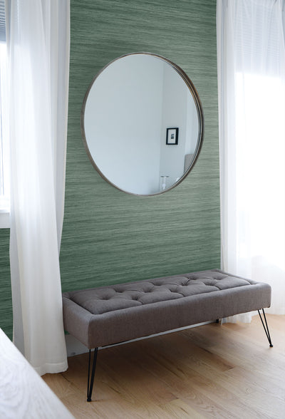 product image for Shantung Silk Wallpaper in Forage Green from the More Textures Collection by Seabrook Wallcoverings 99
