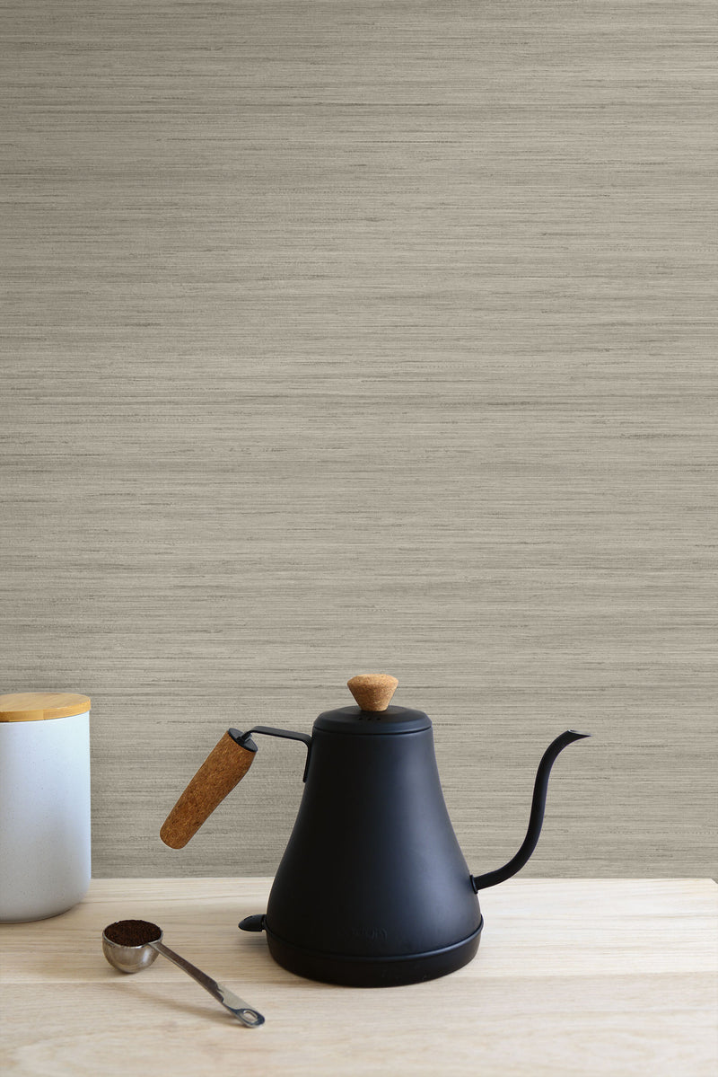media image for Shantung Silk Wallpaper in Hammered Steel from the More Textures Collection by Seabrook Wallcoverings 217