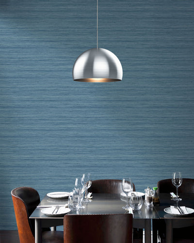 product image for Shantung Silk Wallpaper in Hampton Blue from the More Textures Collection by Seabrook Wallcoverings 29