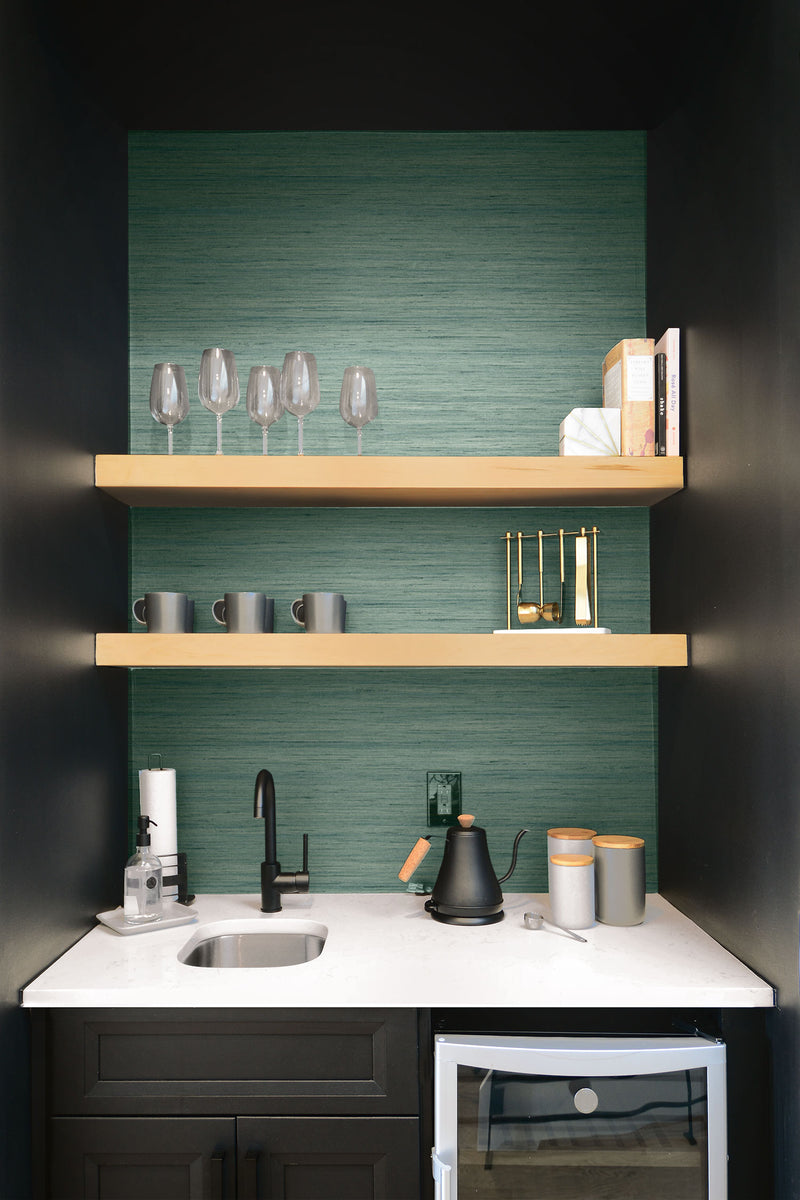 media image for Shantung Silk Wallpaper in Jasmine from the More Textures Collection by Seabrook Wallcoverings 218