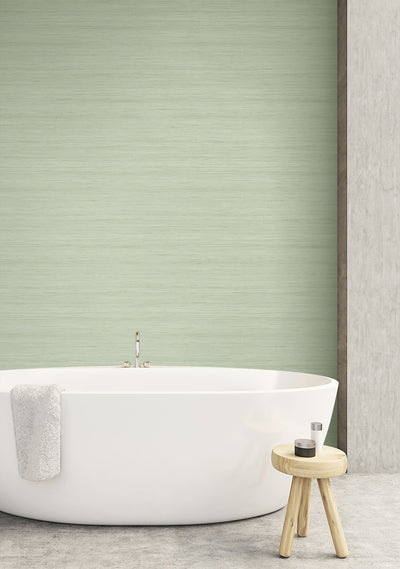 product image for Shantung Silk Wallpaper in Lemongrass from the More Textures Collection by Seabrook Wallcoverings 41
