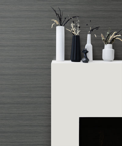 product image for Shantung Silk Wallpaper in Nickel from the More Textures Collection by Seabrook Wallcoverings 22
