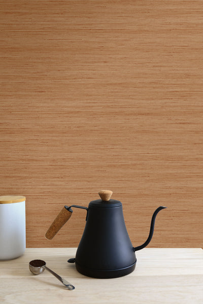 product image for Shantung Silk Wallpaper in Persimmon from the More Textures Collection by Seabrook Wallcoverings 88