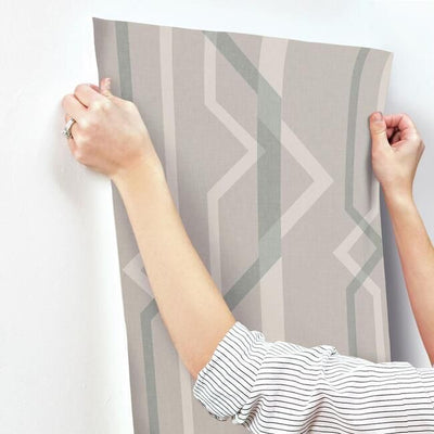 product image for Shape Shifter Wallpaper in Dark Beige from the Geometric Resource Collection by York Wallcoverings 29