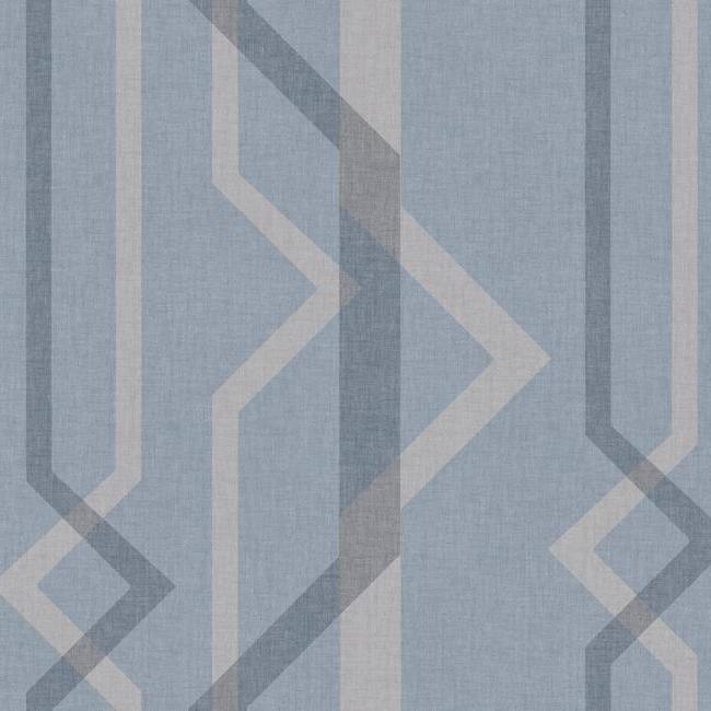 media image for Shape Shifter Wallpaper in Denim from the Geometric Resource Collection by York Wallcoverings 286