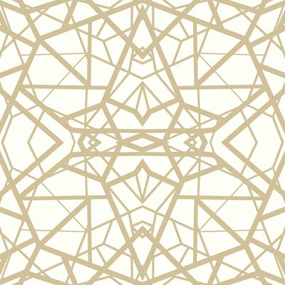 product image of sample shatter geometric peel stick wallpaper in white and gold by roommates for york wallcoverings 1 516