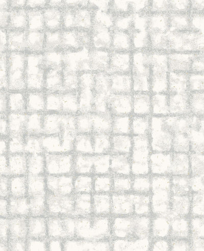 product image for Shea Distressed Geometric Wallpaper in Light Grey from the Scott Living Collection by Brewster Home Fashions 56