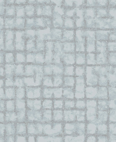 product image of Shea Distressed Geometric Wallpaper in Sky Blue from the Scott Living Collection by Brewster Home Fashions 547