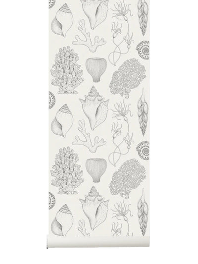product image of Shells Wallpaper in Off-White by Katie Scott for Ferm Living 51