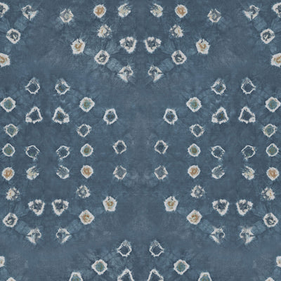 product image of Sample Shibori Circle Wallpaper in Washed Indigo 522
