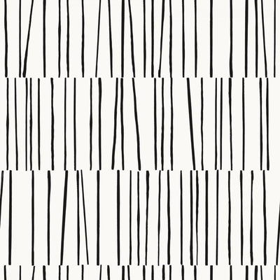 product image of sample shift self adhesive wallpaper in black and white by bobby berk for tempaper 1 55