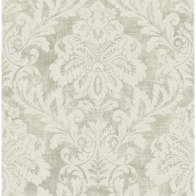 product image of sample shimmer damask wallpaper in grey by seabrook wallcoverings 1 573