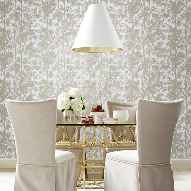media image for Shimmering Foliage Wallpaper by Antonina Vella for York Wallcoverings 214