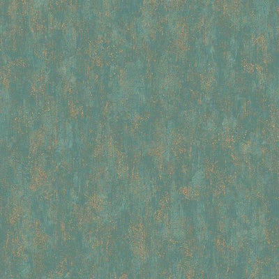 product image of Shimmering Patina Wallpaper in Gold and Deep Turquoise by Antonina Vella for York Wallcoverings 560