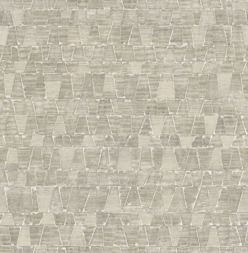 media image for Shingle Wallpaper in Cream, Grey, and Gunmetal from the Aerial Collection by Mayflower Wallpaper 23