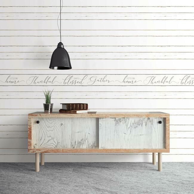 media image for Shiplap Planks Wallpaper in White from the Simply Farmhouse Collection by York Wallcoverings 229