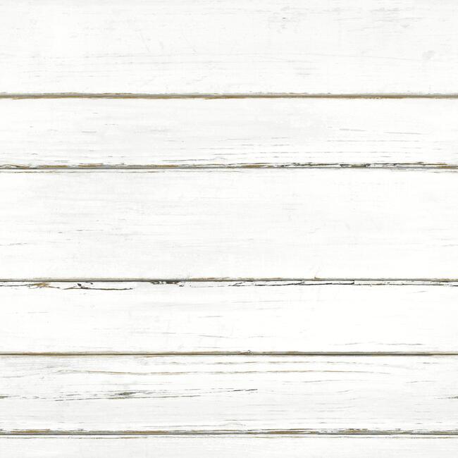 media image for sample shiplap planks wallpaper in white from the simply farmhouse collection by york wallcoverings 1 274