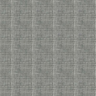 product image of Shirting Plaid Wallpaper in Black from the Traveler Collection by Ronald Redding 58