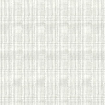 product image of sample shirting plaid wallpaper in grey from the traveler collection by ronald redding 1 558