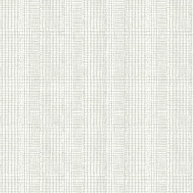 media image for Shirting Plaid Wallpaper in Grey from the Traveler Collection by Ronald Redding 218