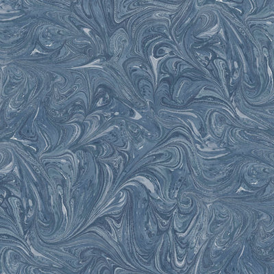 product image for Sierra Marble Wallpaper in Washed Denim from the Boho Rhapsody Collection by Seabrook Wallcoverings 70