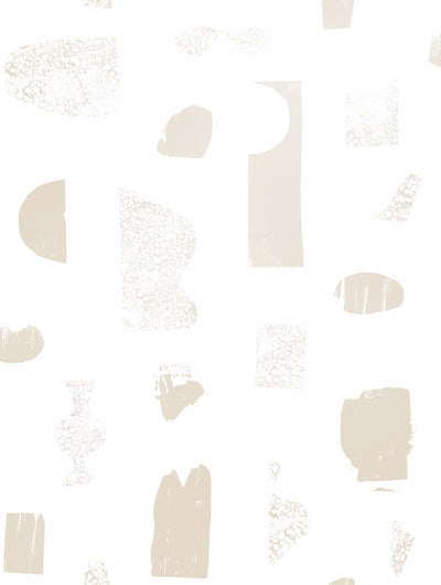 product image for Silhouettes Wallpaper in Champagne and Cream by Thatcher Studio 34