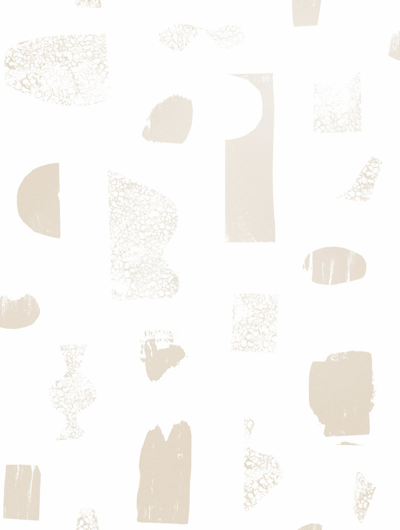media image for Silhouettes Wallpaper in Champagne and Cream by Thatcher Studio 212