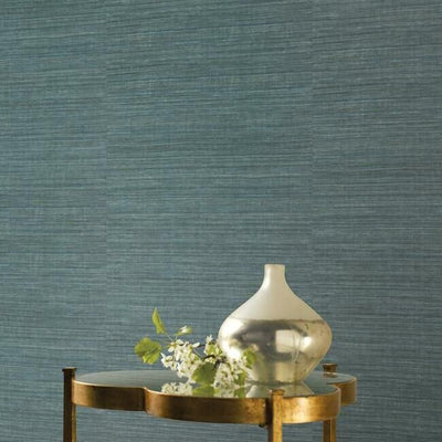 product image for Silk Elegance Vinyl Wallpaper in Denim from the Ronald Redding 24 Karat Collection by York Wallcoverings 84