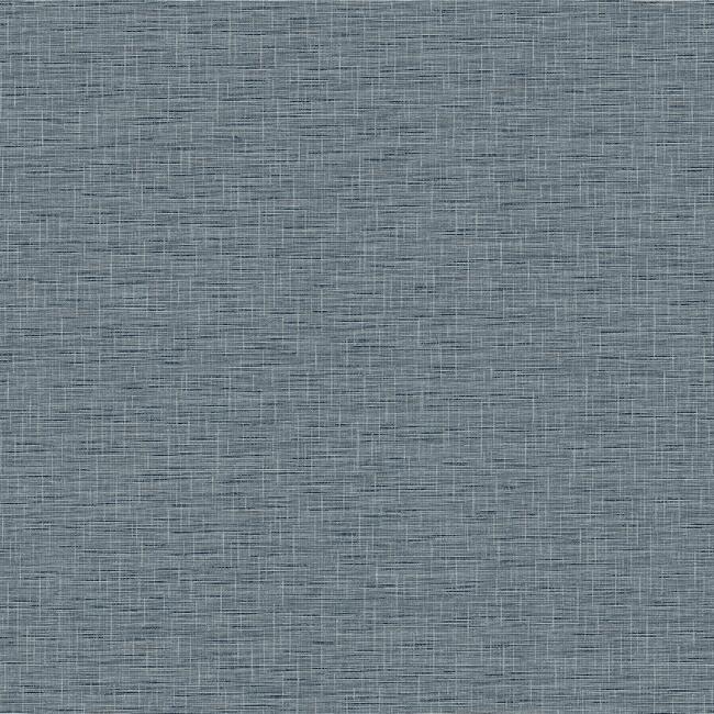 media image for sample silk linen weave wallpaper in navy from the simply farmhouse collection by york wallcoverings 1 279
