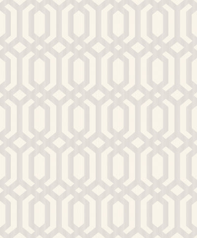 product image for Silver Intersecting Lattice Wallpaper by Walls Republic 1