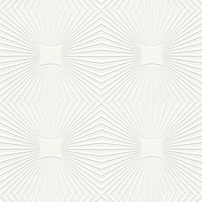 product image of Silvie White Tin Burst Paintable Wallpaper by Brewster Home Fashions 535