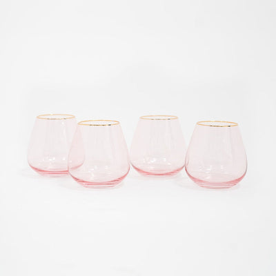 product image for siren short stemless goblet set of 4 by borrowed blu bb0212s 10 27