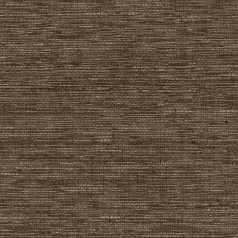 media image for Sisal Grasscloth Wallpaper in Ash Brown from the Luxe Retreat Collection by Seabrook Wallcoverings 210