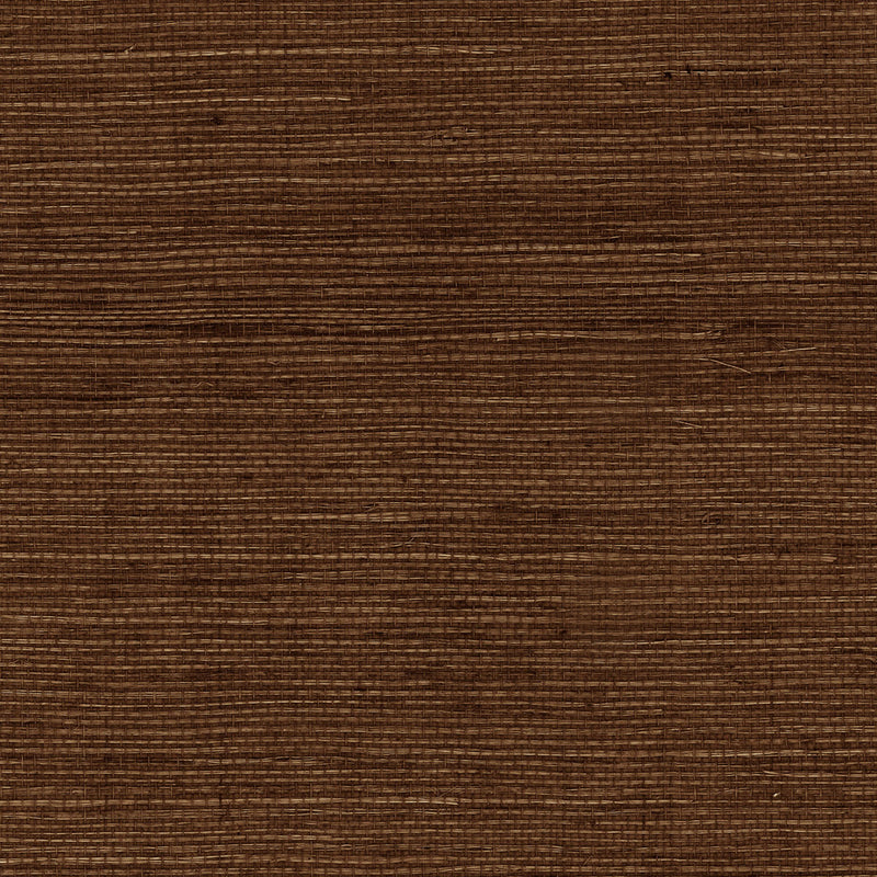 media image for Sisal Grasscloth Wallpaper in Chocolate from the Luxe Retreat Collection by Seabrook Wallcoverings 268