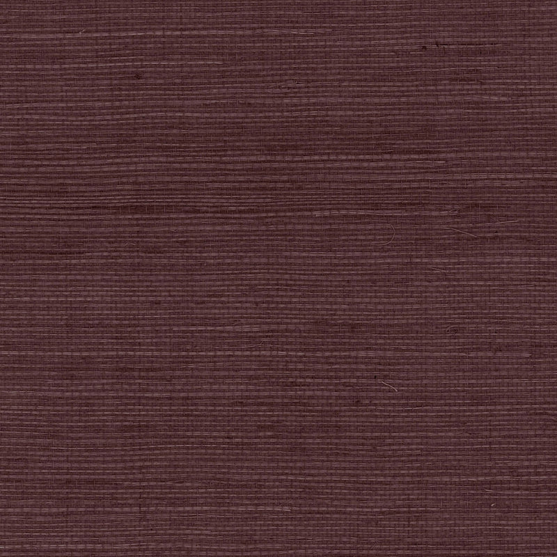 media image for Sisal Grasscloth Wallpaper in Deep Plum from the Luxe Retreat Collection by Seabrook Wallcoverings 27