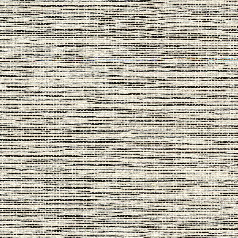 media image for sample sisal grasscloth wallpaper in ivory and jet black from the luxe retreat collection by seabrook wallcoverings 1 288