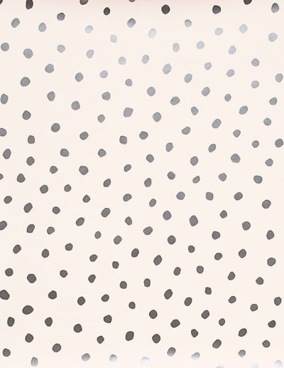 product image for Sisters of the Sun Wallpaper in Gunmetal on Blush design by Thatcher Studio 48