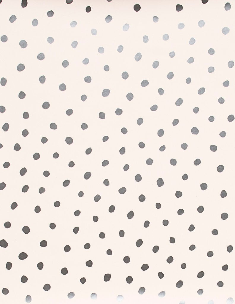 media image for Sisters of the Sun Wallpaper in Gunmetal on Blush design by Thatcher Studio 234