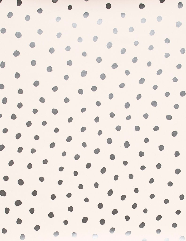 media image for Sisters of the Sun Wallpaper in Gunmetal on Blush design by Thatcher Studio 239