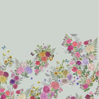 product image of sample skyes garden wallpaper in eau de nil from the daydreams collection by matthew williamson for osborne little 1 561