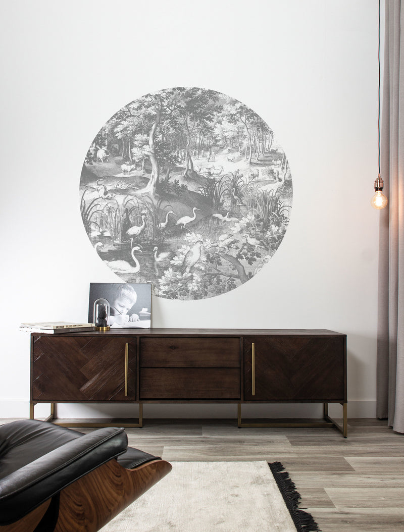 media image for Small Wallpaper Circle in Engraved Landscapes 045 by KEK Amsterdam 250