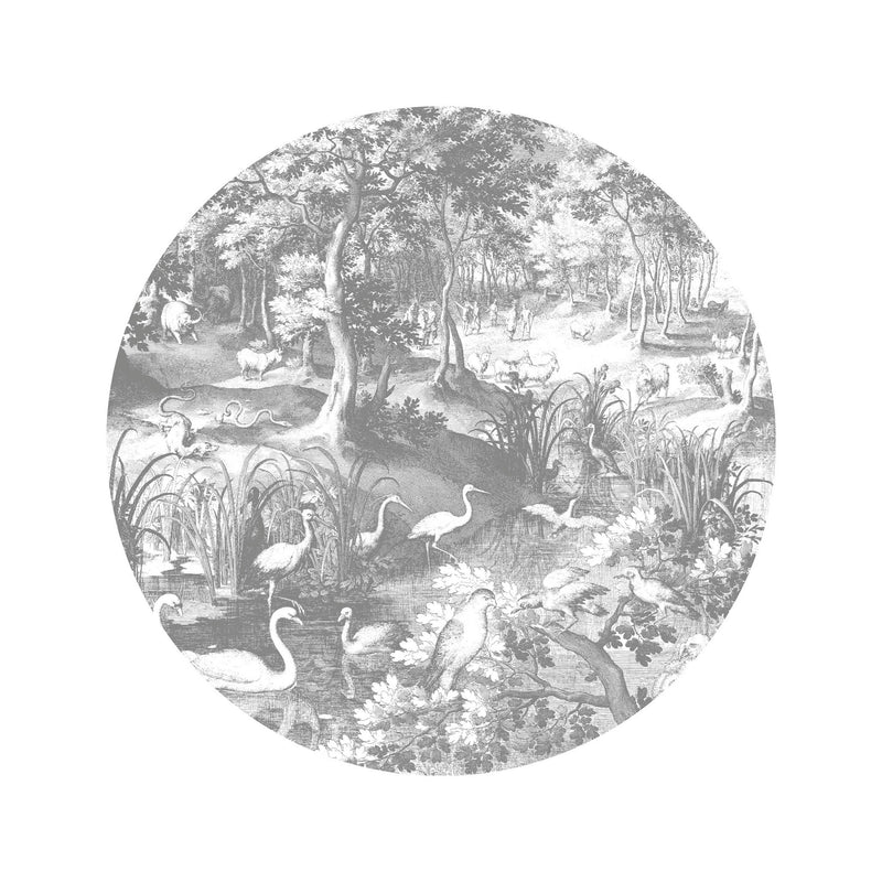 media image for Small Wallpaper Circle in Engraved Landscapes 045 by KEK Amsterdam 281