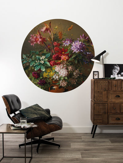 product image for Small Wallpaper Circle in Golden Age Flowers 076 by KEK Amsterdam 37