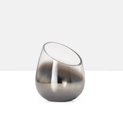 product image of smoke mirror angled cone vase candle holder in tall design by torre tagus 1 526