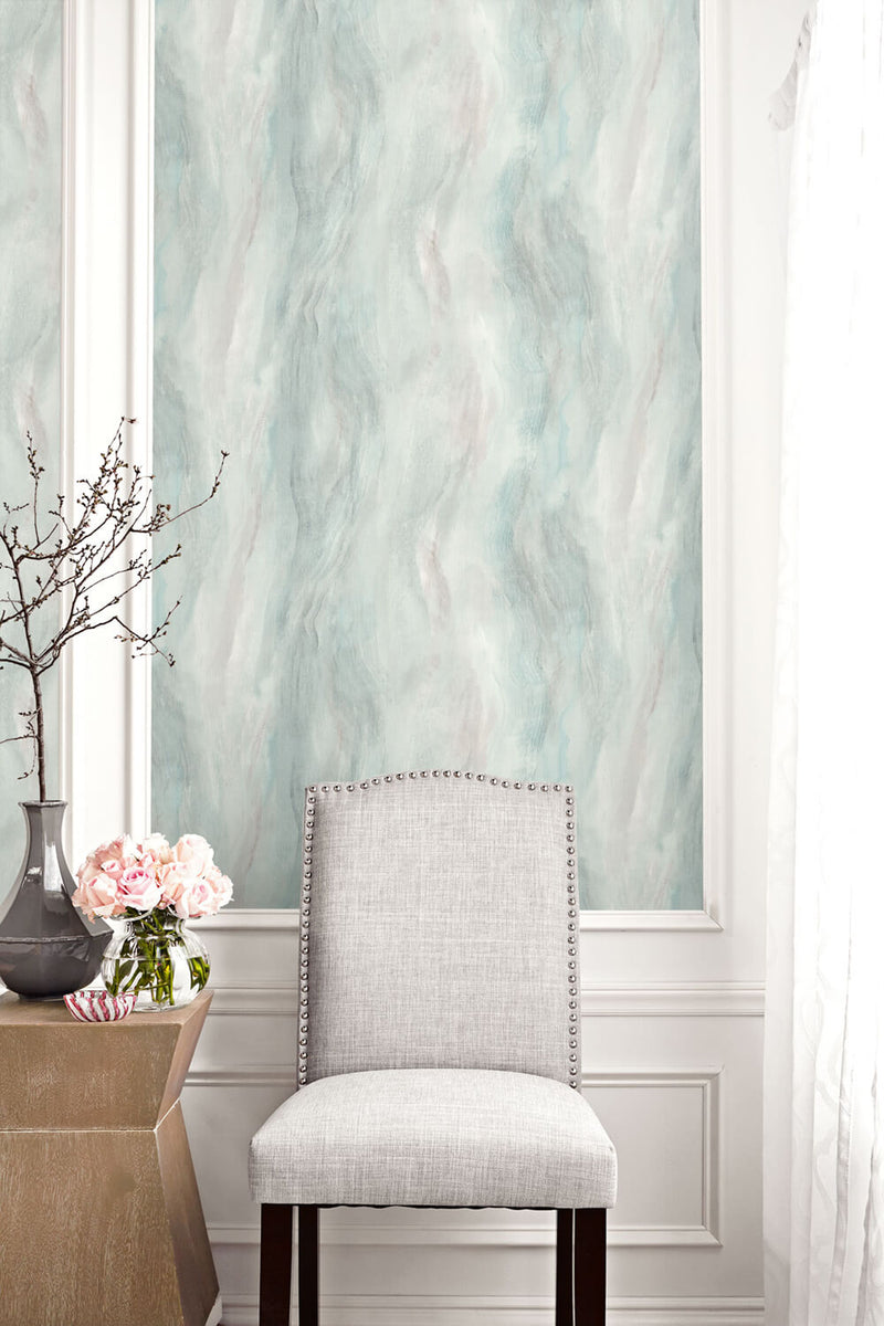 media image for Smoke Texture Embossed Vinyl Wallpaper in Polar Ice from the Living With Art Collection by Seabrook Wallcoverings 239