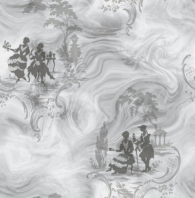product image for Smoke Date Wallpaper in Sterling from the Sanctuary Collection by Mayflower Wallpaper 41