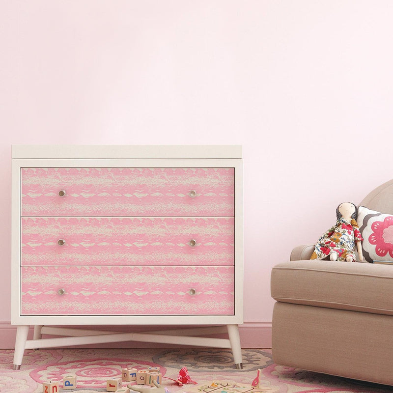 media image for Snake Skin Peel & Stick Wallpaper in Pink and White by RoomMates for York Wallcoverings 268