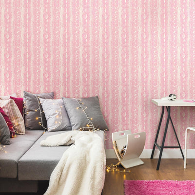 product image for Snake Skin Peel & Stick Wallpaper in Pink and White by RoomMates for York Wallcoverings 43