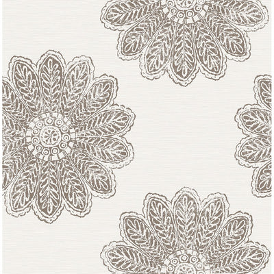 product image for Sol Medallion Wallpaper in Espresso from the Celadon Collection by Brewster Home Fashions 35