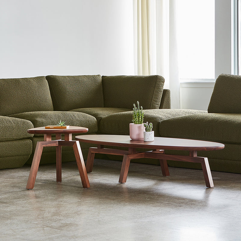 media image for Solana Oval Coffee Table by Gus Modern 241